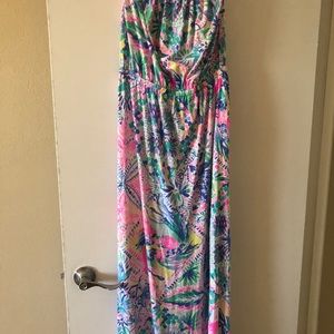 Strapless Lily Pulitzer Maxi Dress - Like New